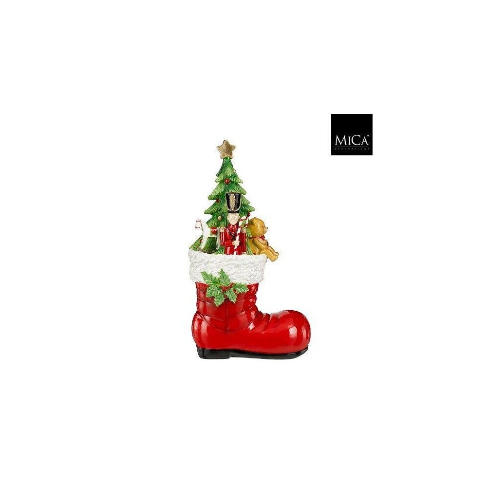 SCARPONE BABBO NATALE DECORATO H.90.5